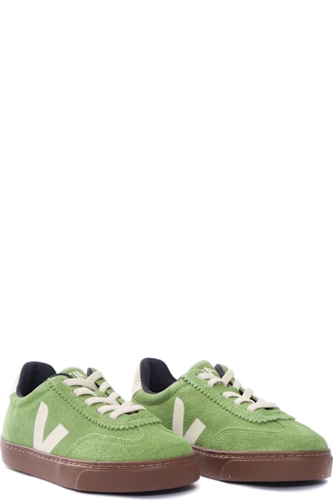 Veja Small Volley Suede Kiwi_pier_bark Sneakers