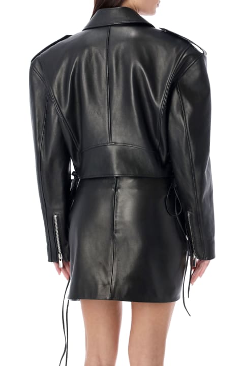 Magda Butrym Coats & Jackets for Women Magda Butrym Leather Biker Jacket