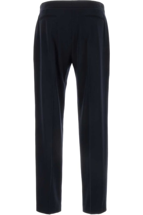 Quiet Luxury for Men The Row Midnight Blue Wool Rivo Pant