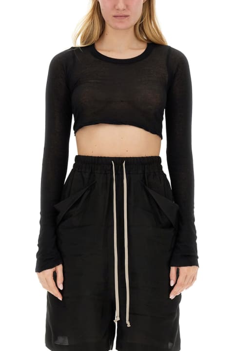 Rick Owens Topwear for Women Rick Owens Cropped T-shirt