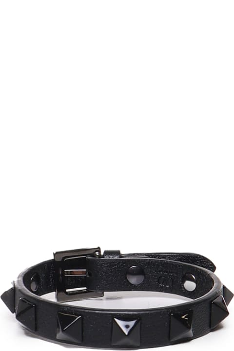 Fashion for Men Valentino Garavani Rockstud Leather Bracelet