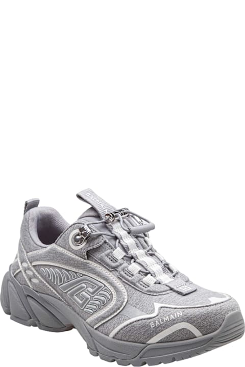 Homeware Balmain Balmain Cosmic Dust Pile Sneakers Color Grey/white