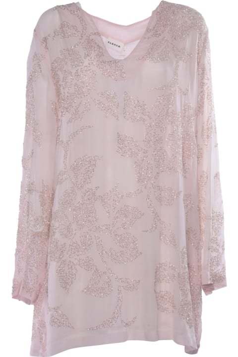 Sweaters for Women Parosh Pink Dress With Sequins
