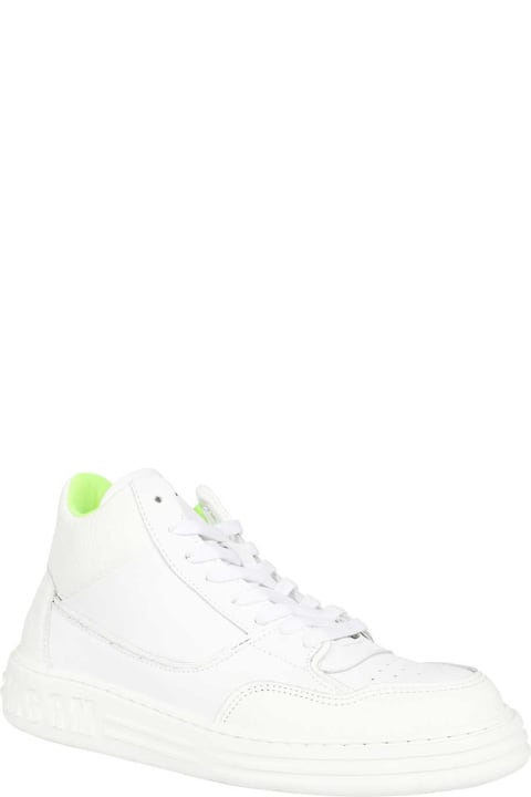 MSGM Sneakers for Men MSGM Leather Low Sneakers