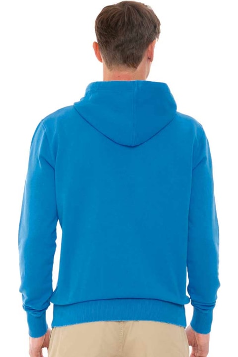 Homeware MC2 Saint Barth Man Cotton Hooded Sweatshirt With St. Barth Padel Club Print