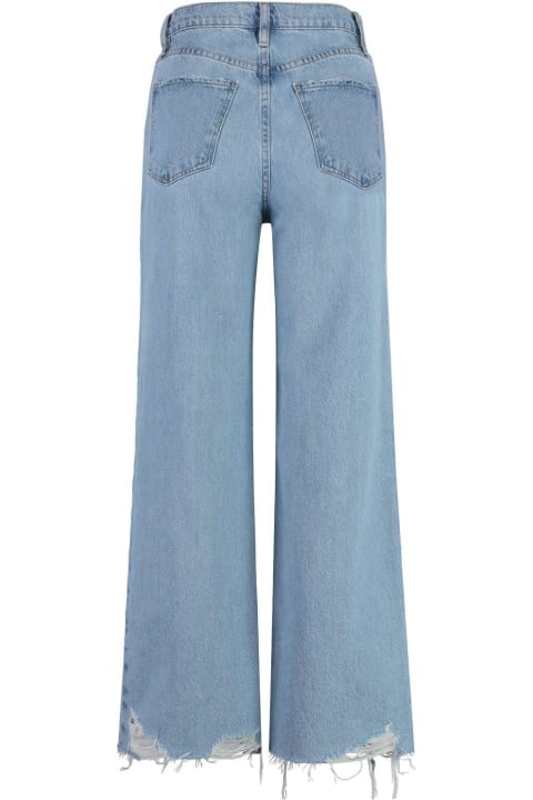 Jeans for Women Frame Le Jane Raw-cut Hem Wide-leg Jeans