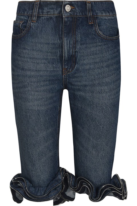 Jeans for Women Coperni Ruffle Denim Jeans