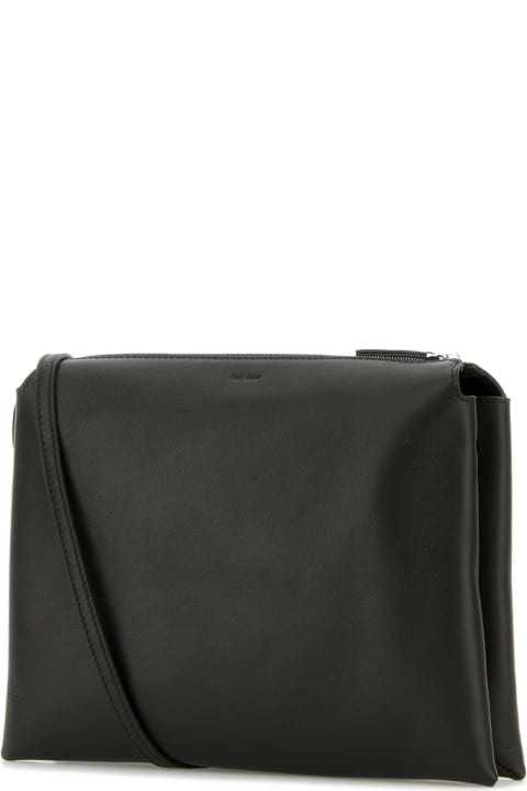 The Row Bags for Women The Row Graphite Leather Nu Twin Clutch