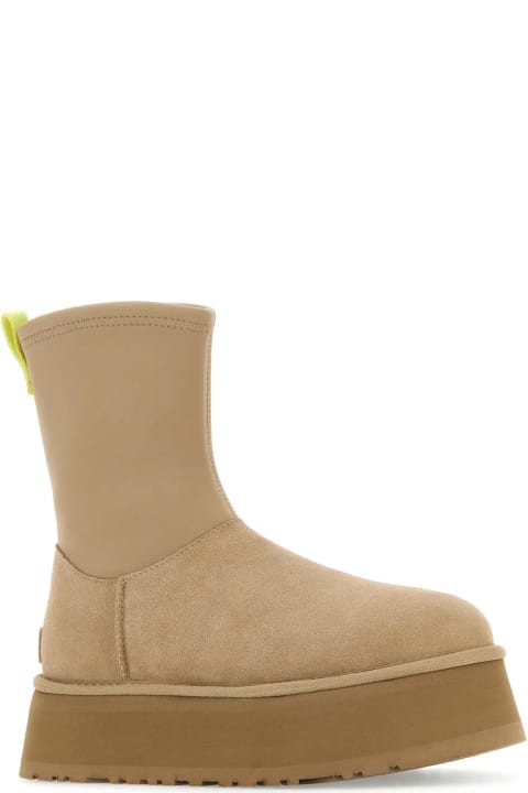 UGG for Women UGG Sand Suede And Fabric Classic Dipper Ankle Boots