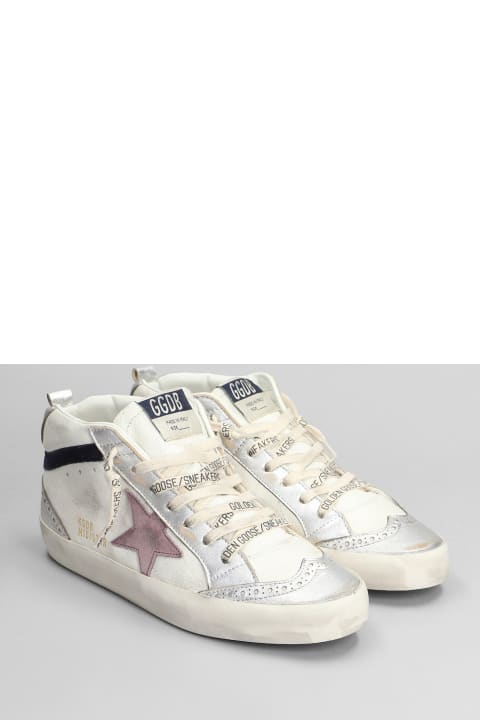 Fashion for Women Golden Goose Mid Star Sneakers In White Leather
