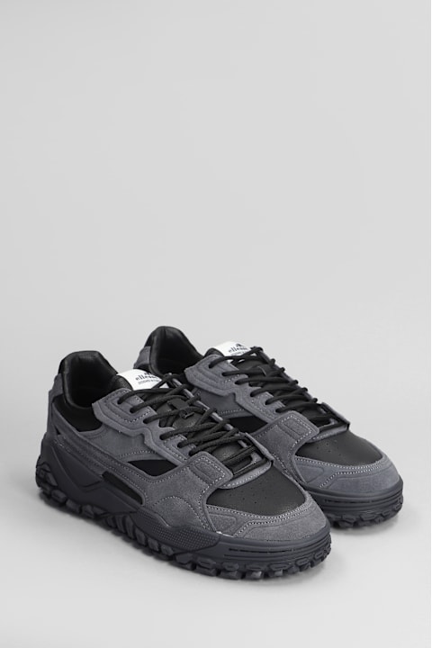 Shoes for Men ellesse Lsr Luxe 001 Sneakers In Black Suede And Leather