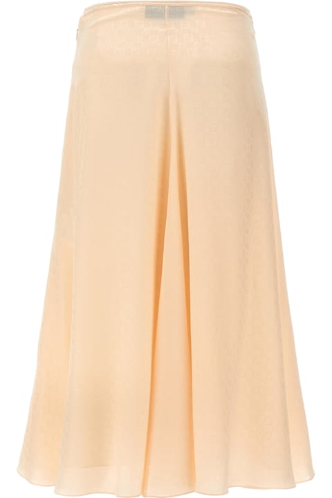 Skirts for Women Fendi Ff Silk Skirt