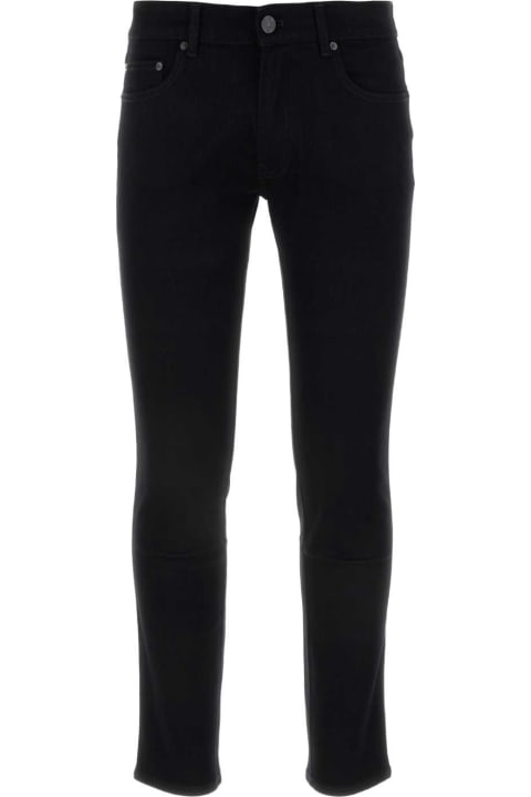 PT01 Clothing for Men PT01 Black Stretch Denim Rock Jeans