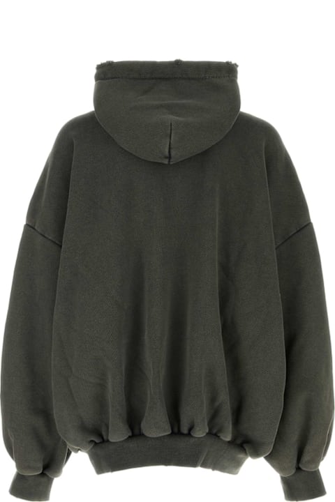 Mihara Yasuhiro for Men Mihara Yasuhiro Charcoal Cotton Oversize Sweatshirt