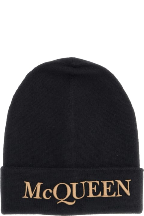 メンズ 帽子 Alexander McQueen Woolen Hat