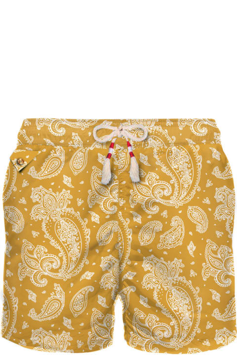 Homeware MC2 Saint Barth Man Light Fabric Swim Shorts With Paisley Print