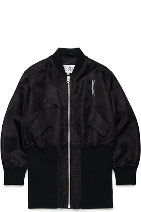 MM6 Maison Margiela Coats & Jackets for Girls MM6 Maison Margiela Zipped Bomber Jacket