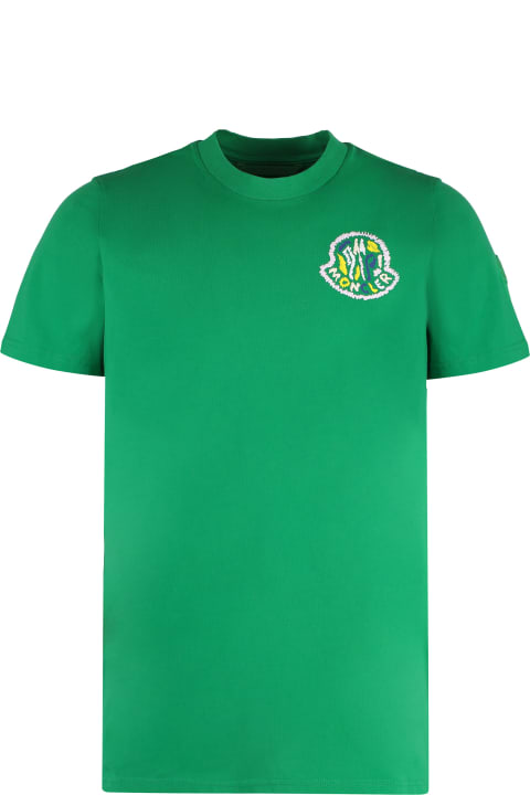 Sale for Men Moncler Cotton Crew-neck T-shirt