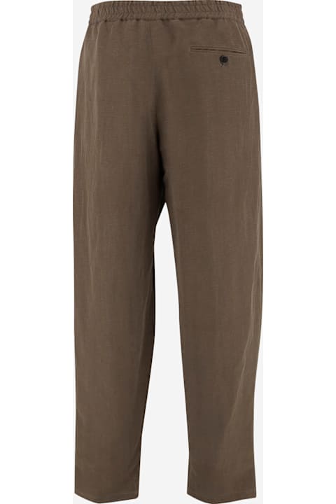 Giorgio Armani for Men Giorgio Armani Linen Pants With Pleats