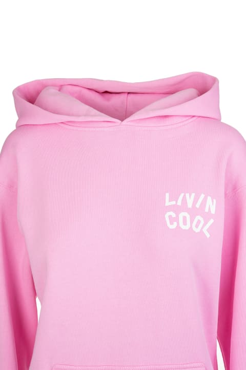 Woman Pink Oversize Hoodie With Logo
