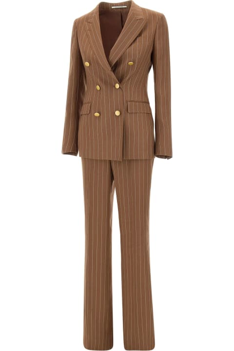 Tagliatore for Women Tagliatore "parigi" Linen Two-piece Suit