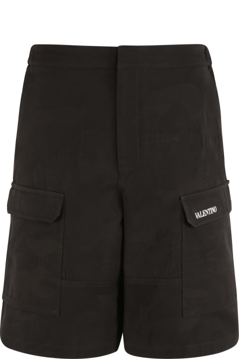 Valentino for Men Valentino Cotton Cargo Bermuda Shorts