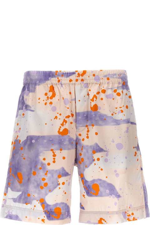 MSGM for Men MSGM Paint-splatter Knee-length Shorts