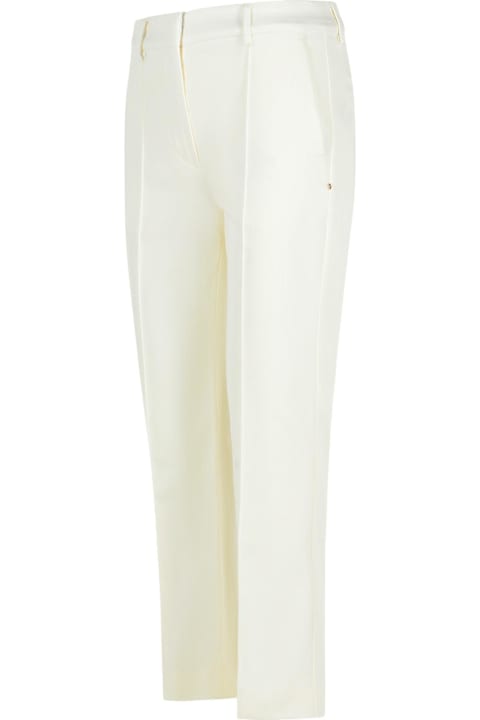 SportMax for Women SportMax Etna' White Cotton Pants