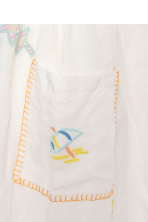 Dresses for Girls Stella McCartney Kids White Dress With Embroidery