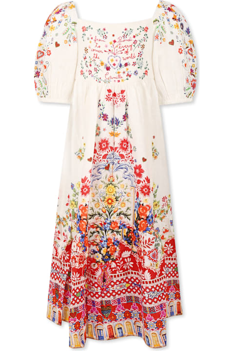 Camilla for Women Camilla White Dress For Girl With Floral Print