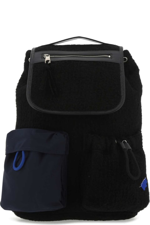 Ader Error Backpacks for Men Ader Error Black Boucle Backpack
