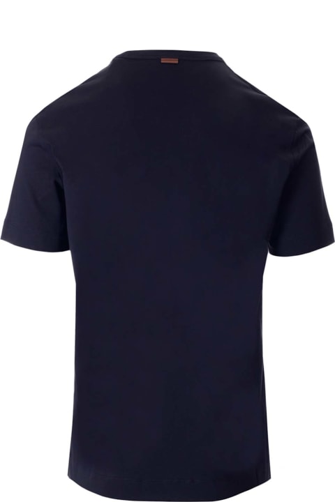 Zegna for Men Zegna Navy Blue Sweatshirt