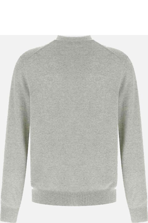 Maison Kitsuné for Kids Maison Kitsuné Grey Merino Wool Knitwear