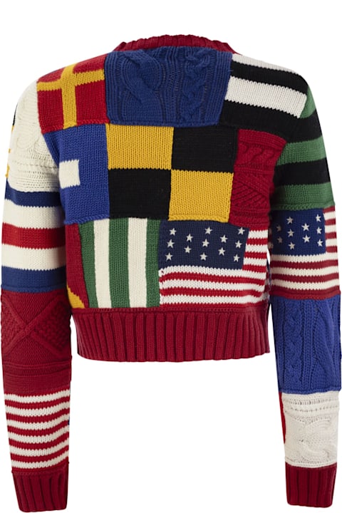 Polo Ralph Lauren Sweaters for Women Polo Ralph Lauren Crew-neck Sweater With Flag