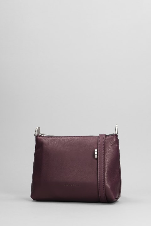 Clutches for Women Rick Owens Small Adri Shoulder Bag In Viola Leather