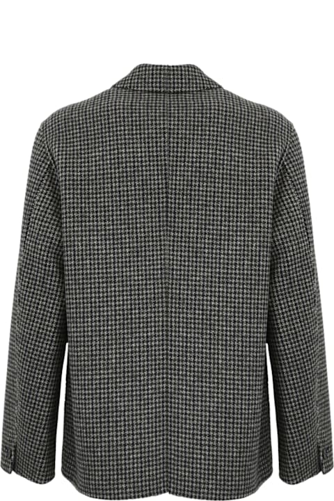 Amaranto Clothing for Men Amaranto Houndstooth Wool Overshirt