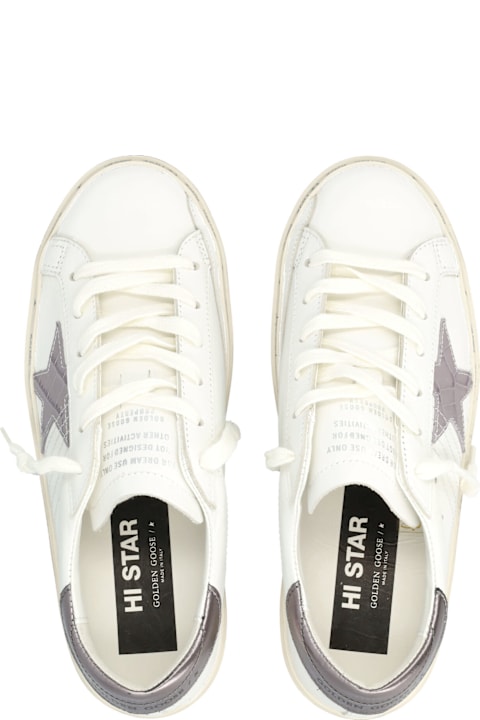 Golden Goose Hi Star Laminated Crocco