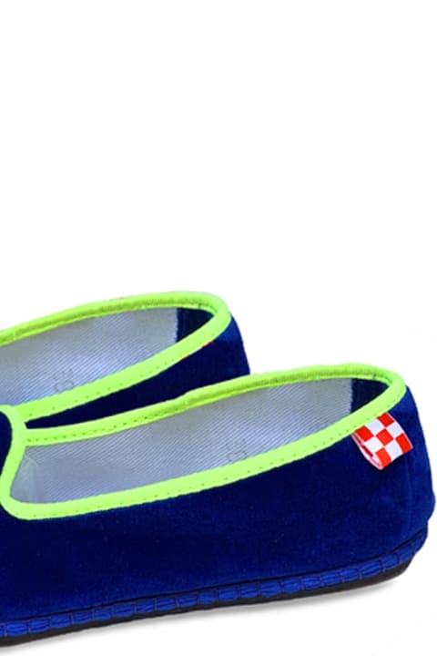 Homeware MC2 Saint Barth Bluette Velvet Slippers Friulane