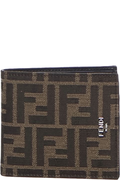 Homeware Fendi Ff Jacquard Fabric Bi-fold Wallet