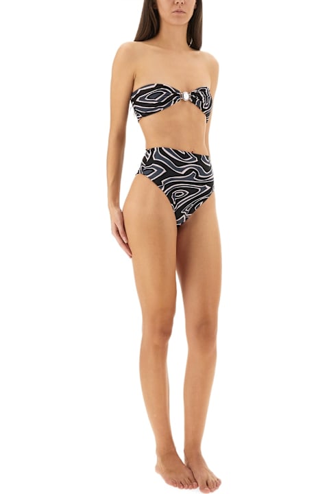 أدوات منزلية Pucci Maze Print Bandeau Bikini Top
