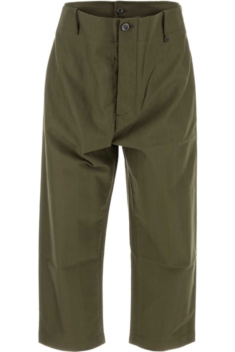 Pants for Men Vivienne Westwood Green Cotton Alien Pant