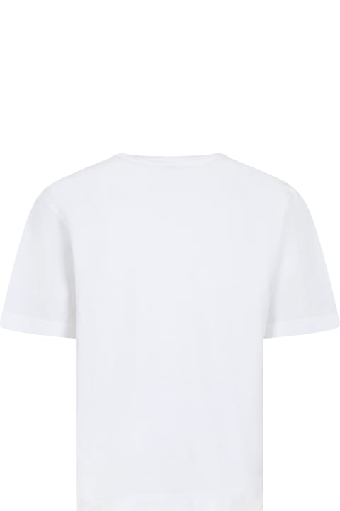 Dolce & Gabbana Kids Dolce & Gabbana Whit T-shirt Shorts For Boy With Iconic Monogram