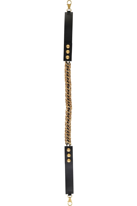 Fashion for Women Balmain Leather And Chain Shoulder Strap