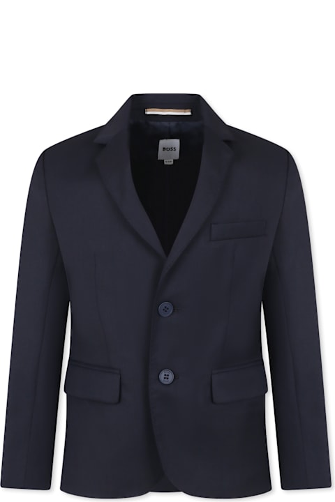 Hugo Boss Coats & Jackets for Boys Hugo Boss Blue Jacket For Boy