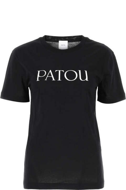 Patou for Women Patou Black Cotton T-shirt