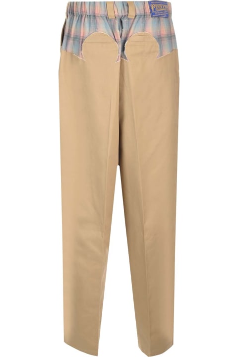 Homeware Maison Margiela Trousers With Checked Wool Insert