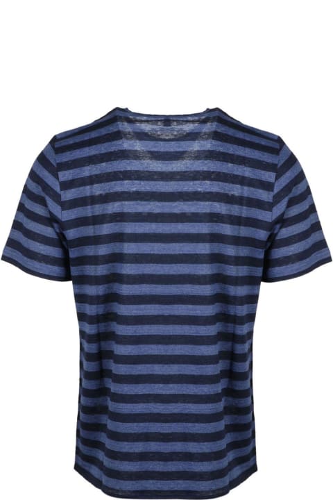 Saint Laurent Topwear for Men Saint Laurent Striped Monogram T-shirt