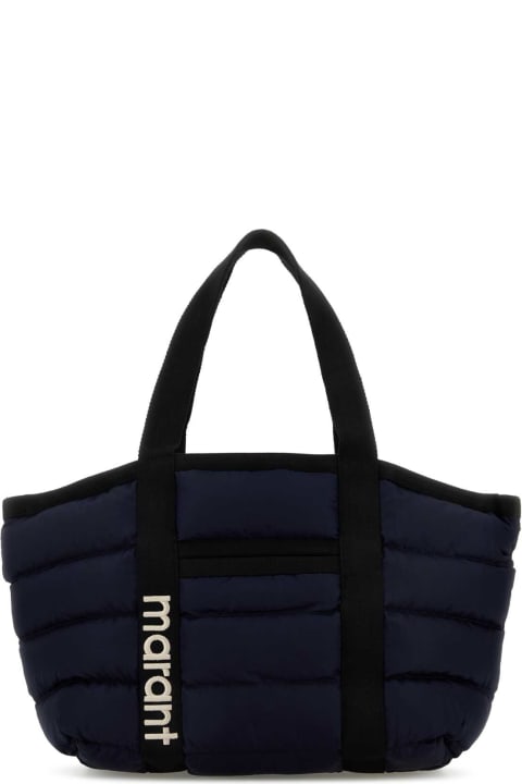 Isabel Marant Bags for Women Isabel Marant Navy Blue Fabric Darwen Shopping Bag