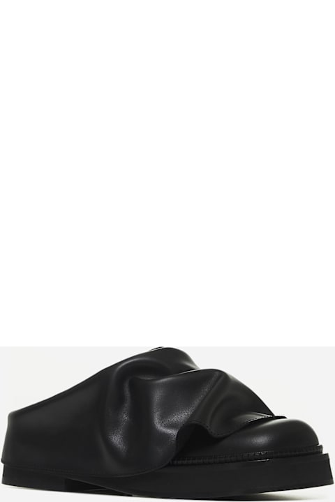 Homeware The Attico Black Leather Mini Robin Sabot