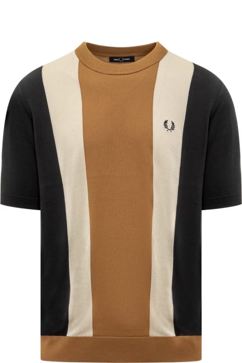 Fred Perry Topwear for Men Fred Perry Striped Knit T-shirt.